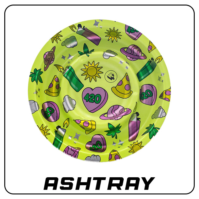 Metal Ashtray - 420 Pattern (⌀136 mm)