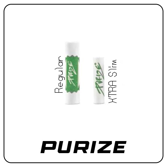 PURIZE Organic Aktivkohlefilter - 9mm Regular Size - 50er Pack