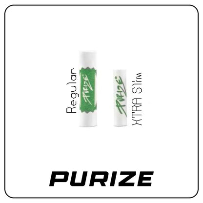 PURIZE Organic Aktivkohlefilter - 9mm Regular Size - 50er Pack