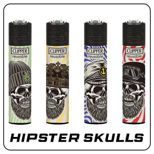 Clipper Large Hipster Skulls