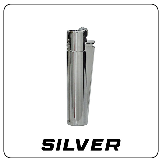 Clipper Metall Feuerzeug: Silver inkl. Geschenkbox